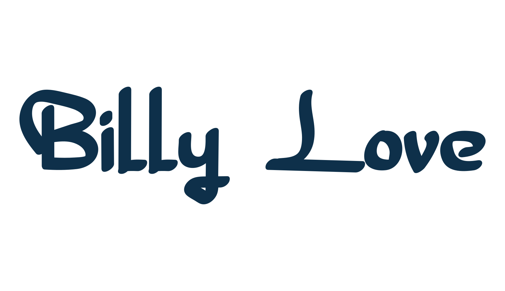 Billy Love, display market font preview