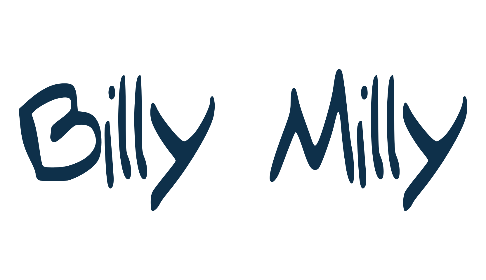 Billy Milly, script handwritten fancy decorative calligraphy font preview
