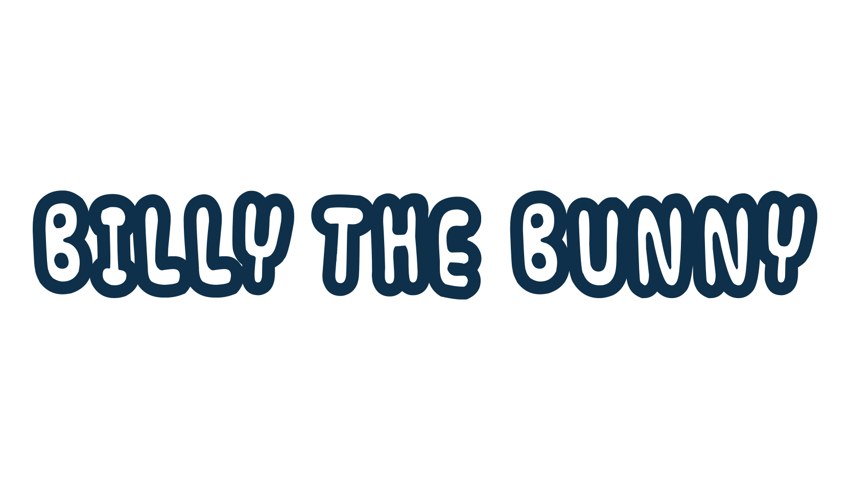 Billy The Bunny, cartoon font preview