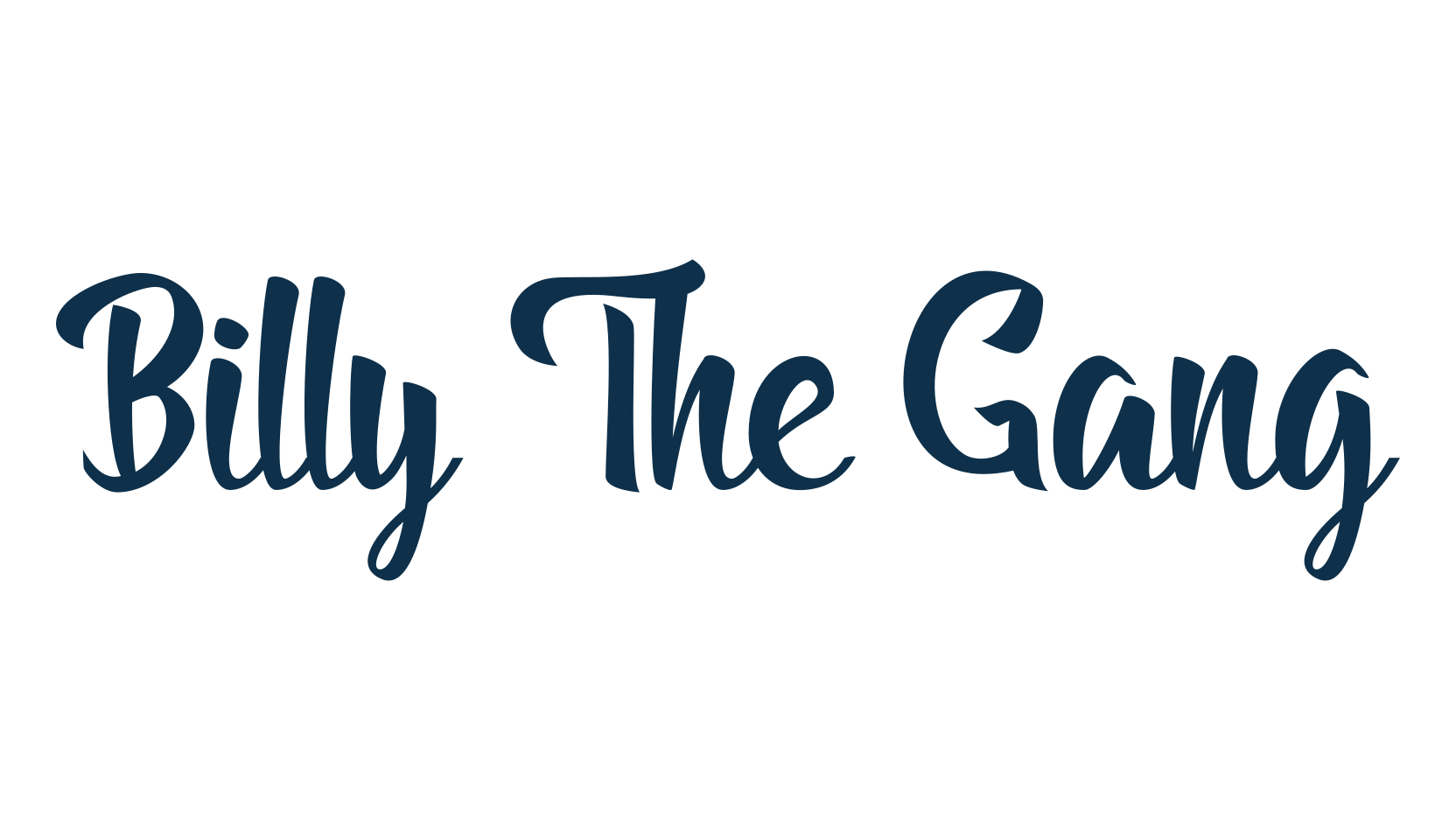 Billy The Gang, brush font preview