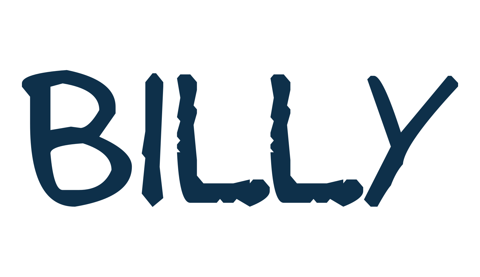 Billy (billy), fancy cartoon decorative comic font preview