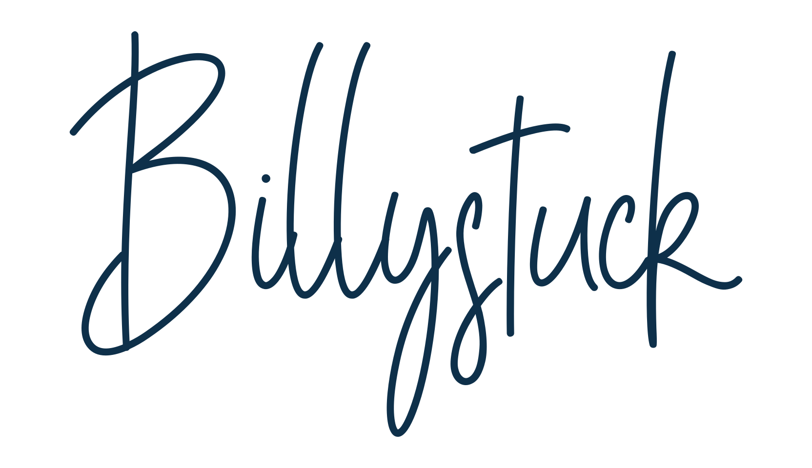 Billystuck, handwriting font preview