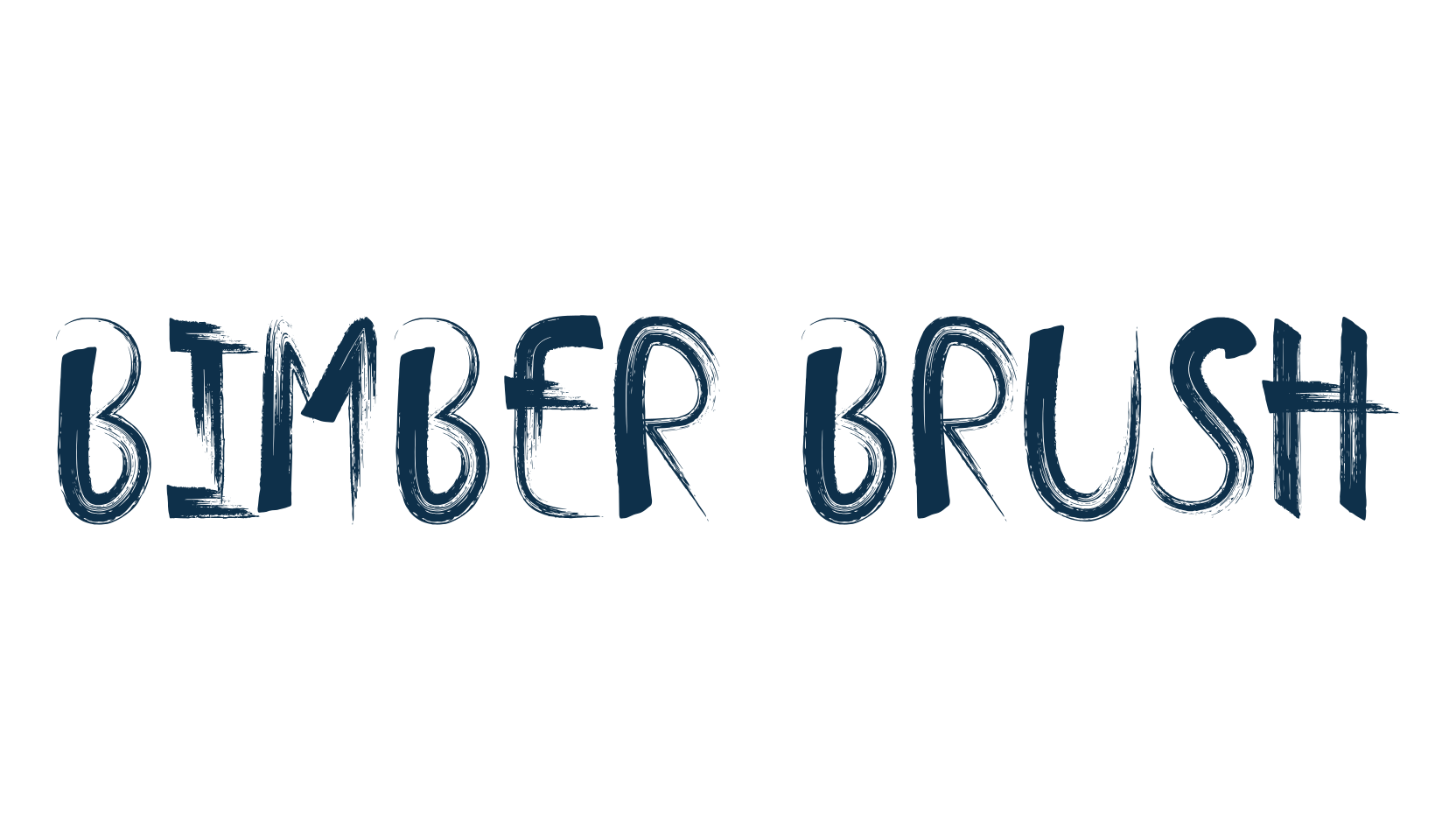 Bimber Brush, script brush fancy decorative calligraphy font preview