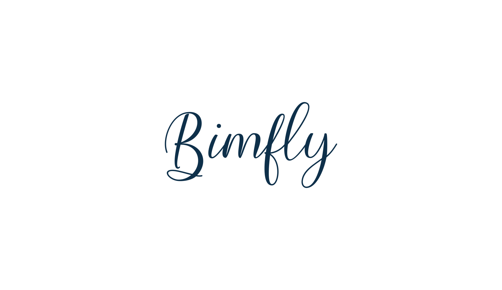 Bimfly, script calligraphy fancy decorative font preview