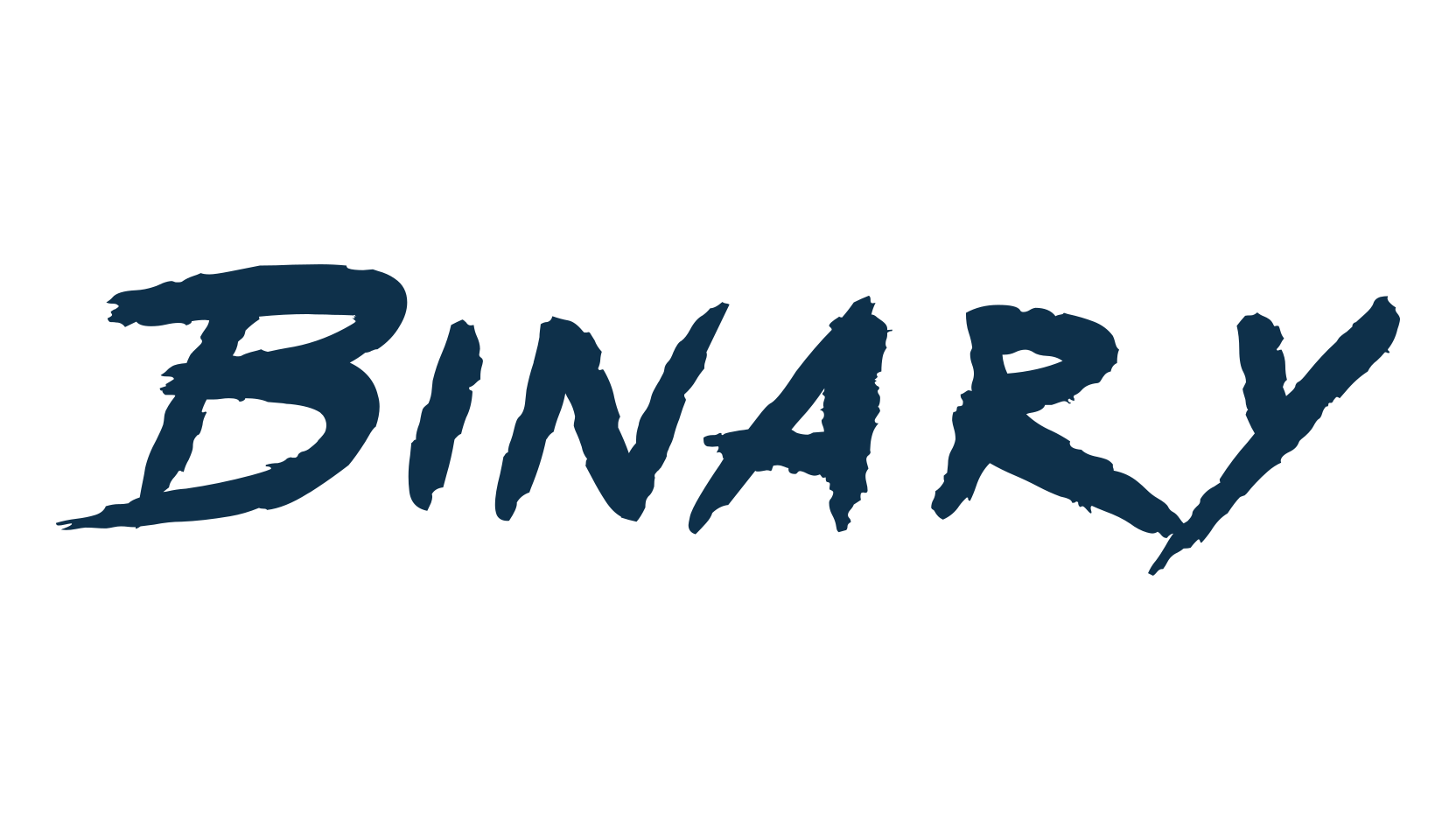 Binary, brush font preview