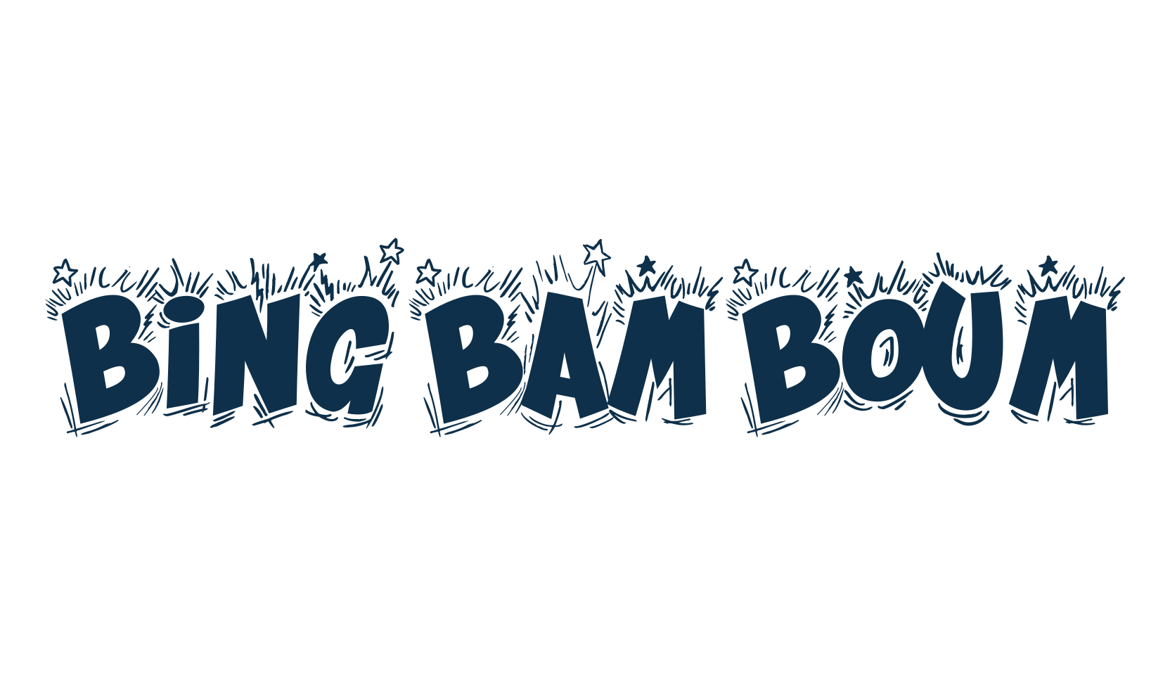 Bing Bam Boum, cartoon font preview