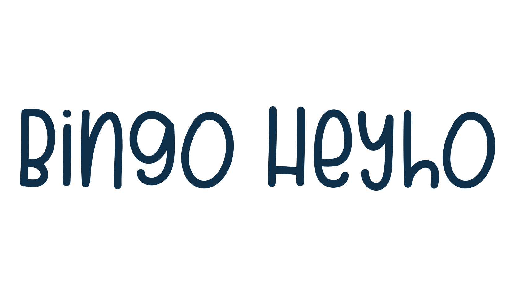 Bingo Heyho, script handwritten fancy decorative calligraphy font preview