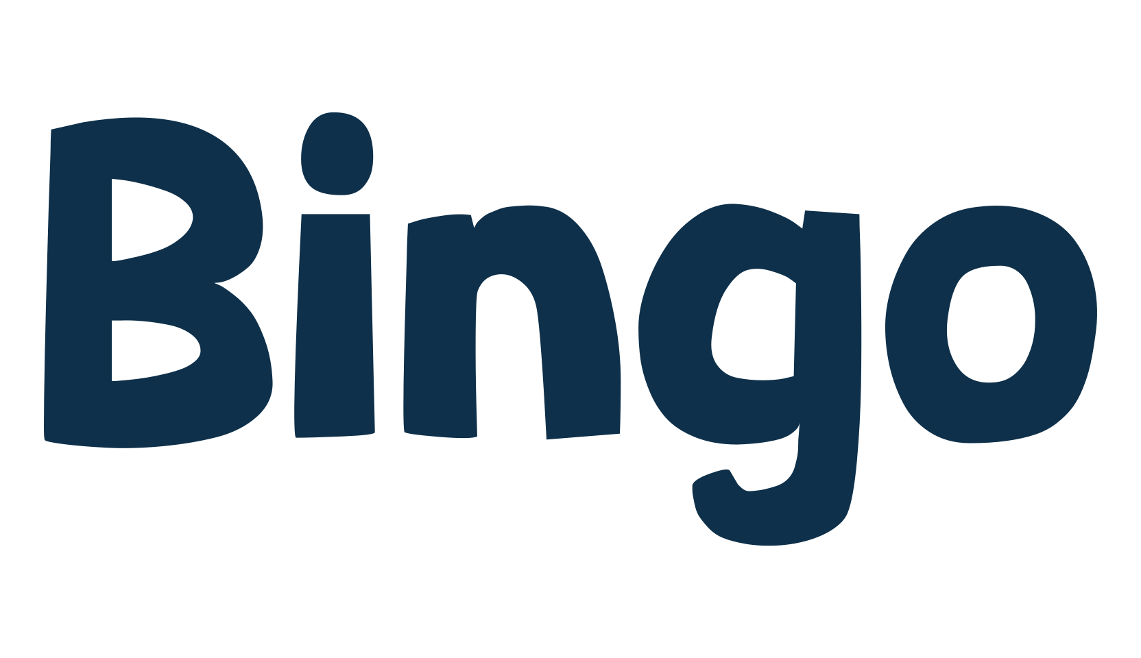 Bingo, cartoon font preview