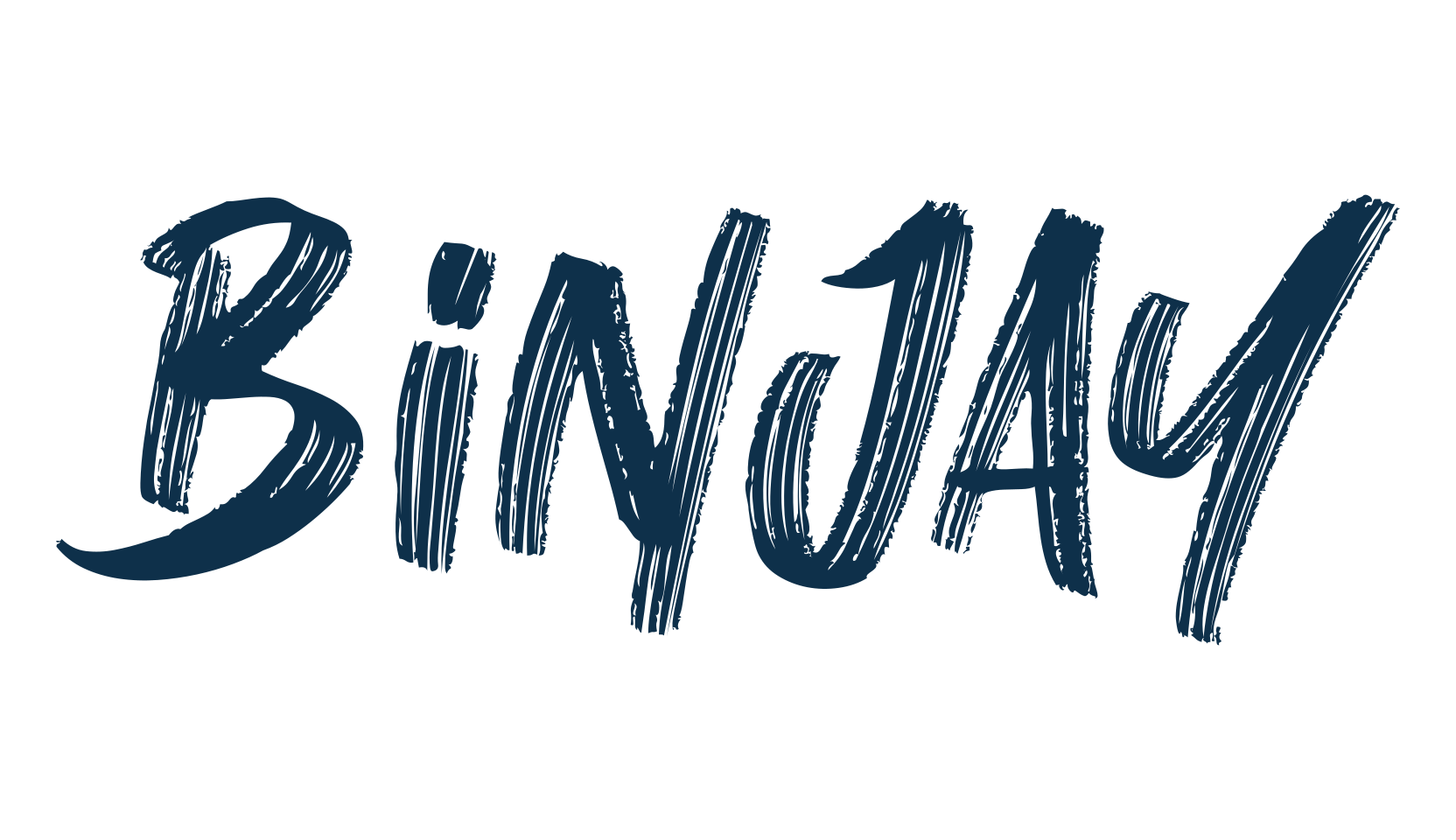 Binjay, brush font preview