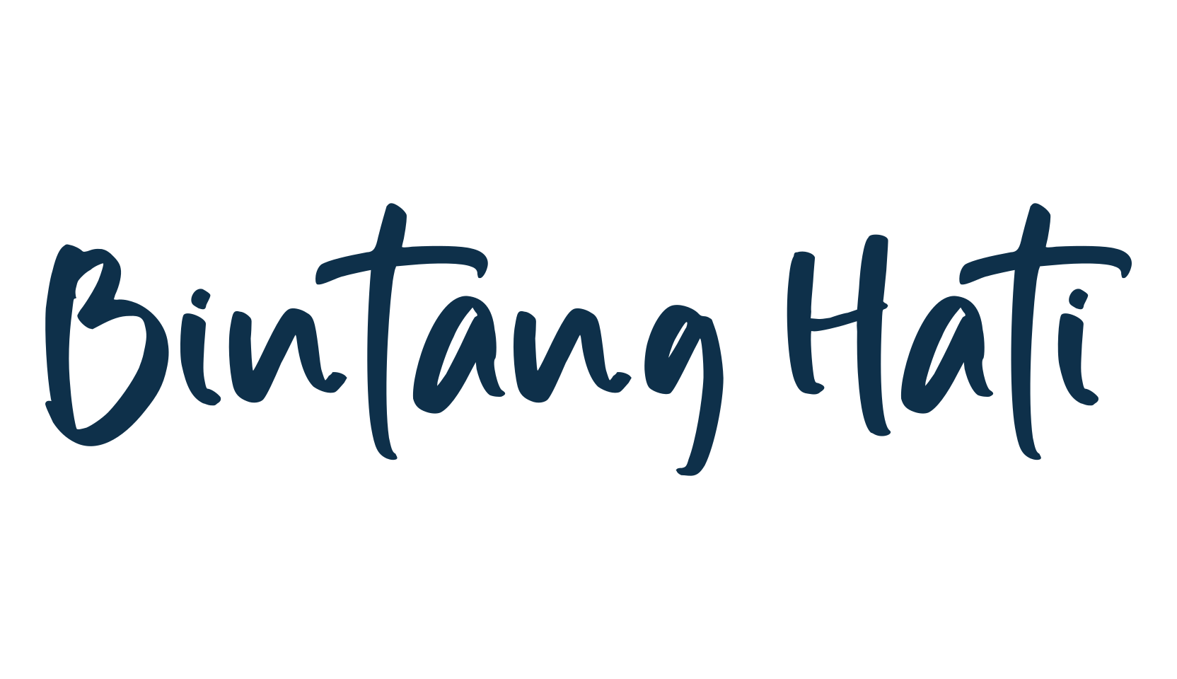 Bintang Hati, script handwritten fancy decorative calligraphy font preview