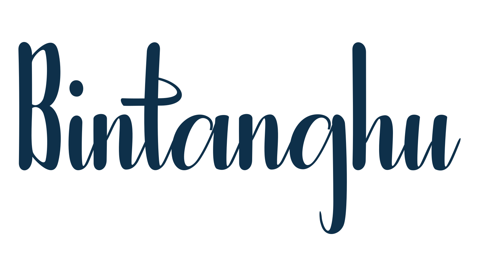 Bintanghu, fancy various decorative script calligraphy font preview