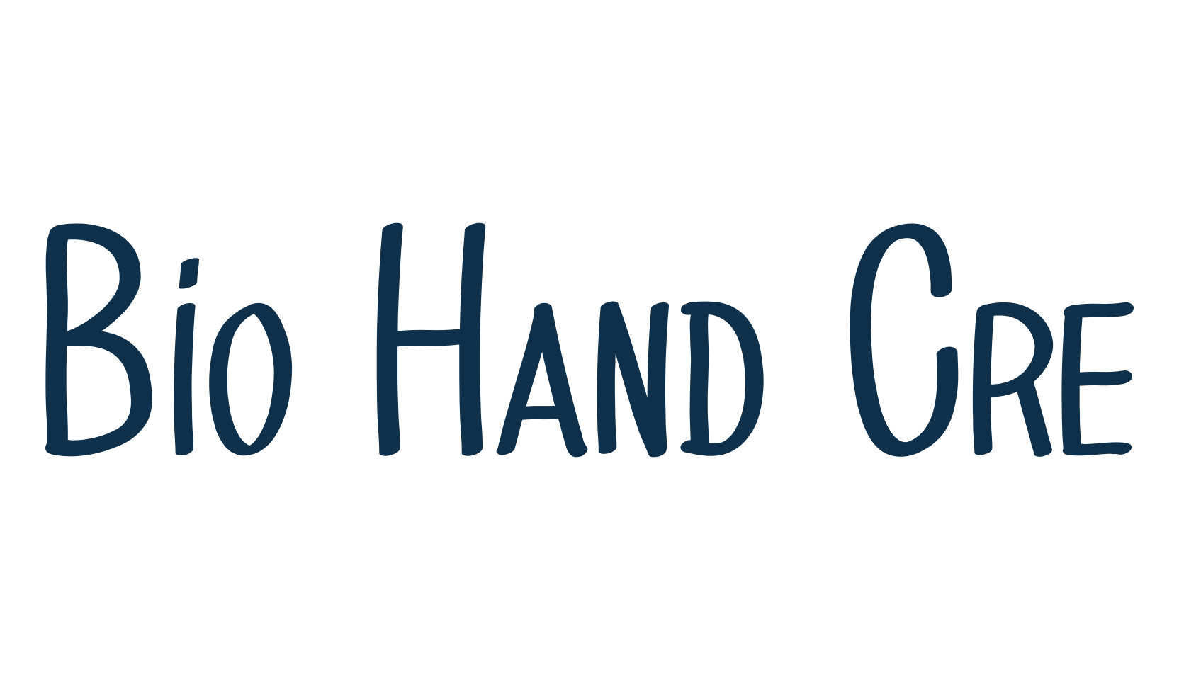 Bio Hand Cre, script handwritten fancy decorative calligraphy font preview