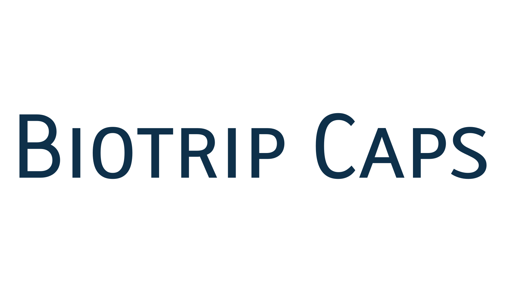 Biotrip Caps, sans serif font preview