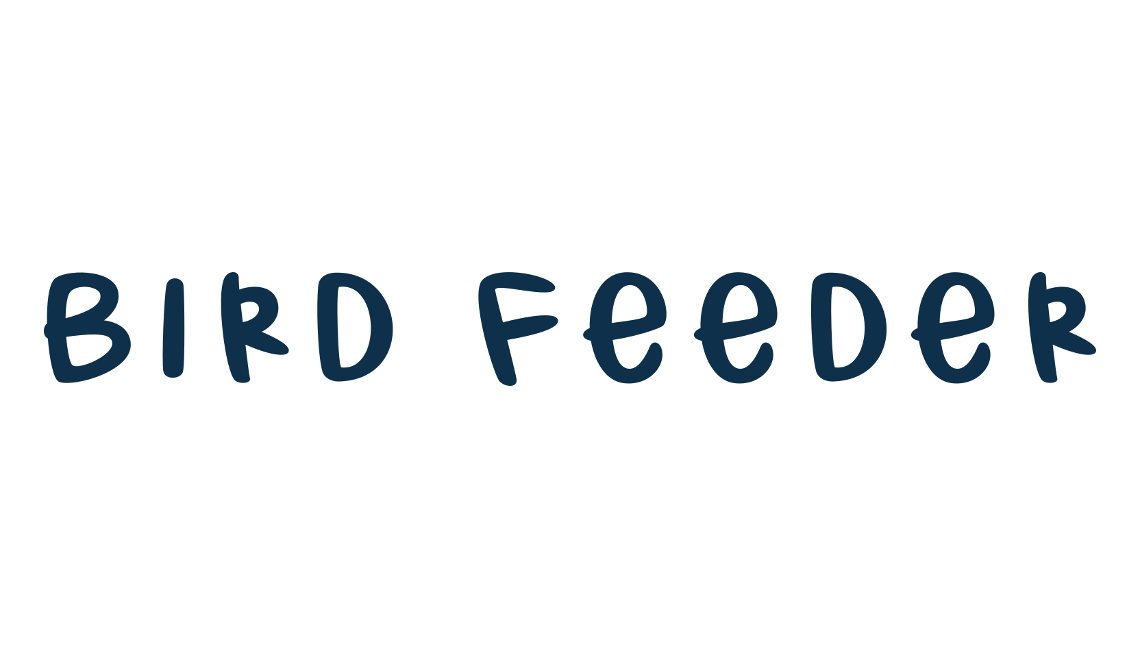 Bird Feeder, fancy decorative font preview