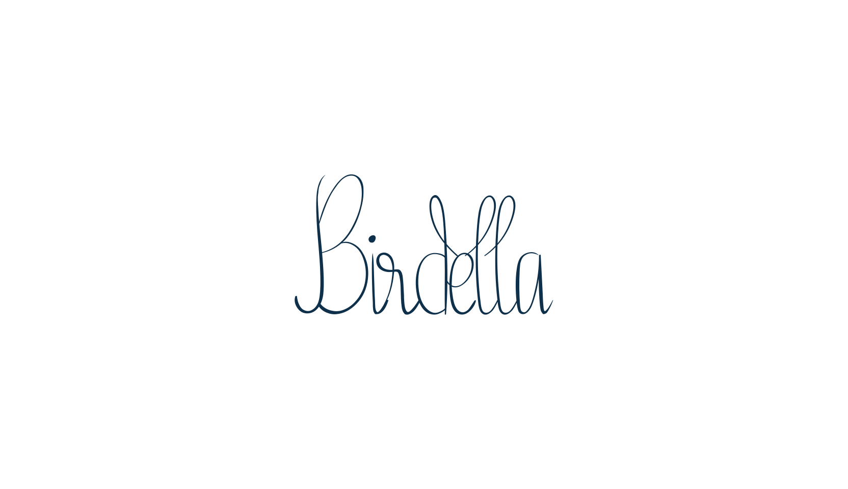 Birdella, fancy decorative font preview