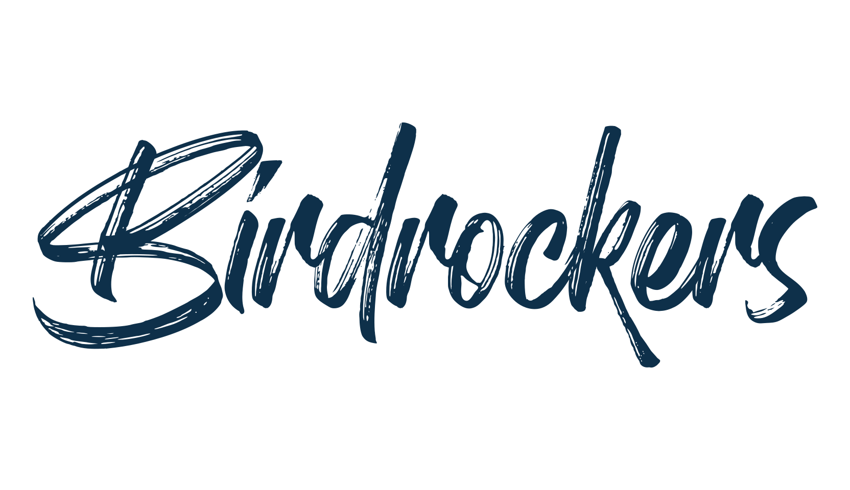 Birdrockers, brush font preview
