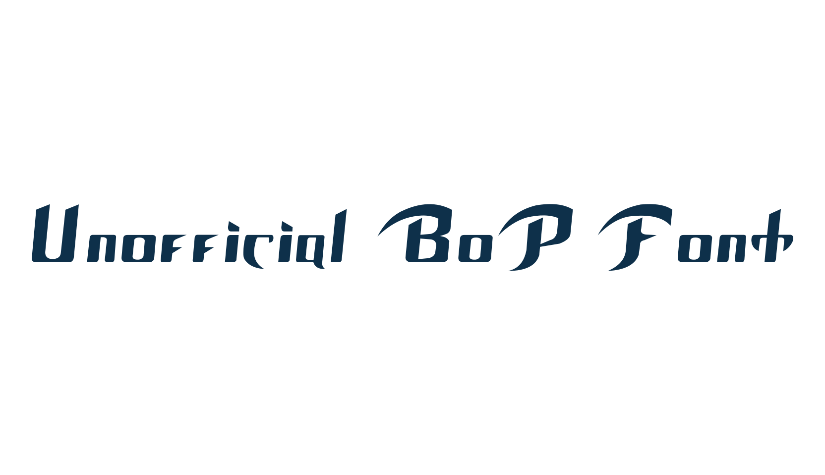 Unofficial BoP Font, fancy various decorative font preview