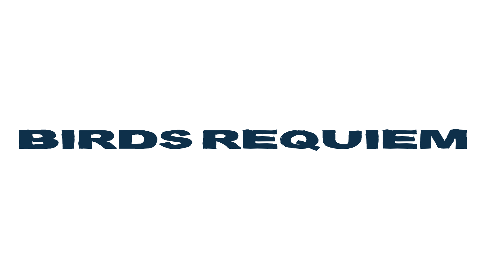 Birds Requiem, fancy eroded decorative font preview
