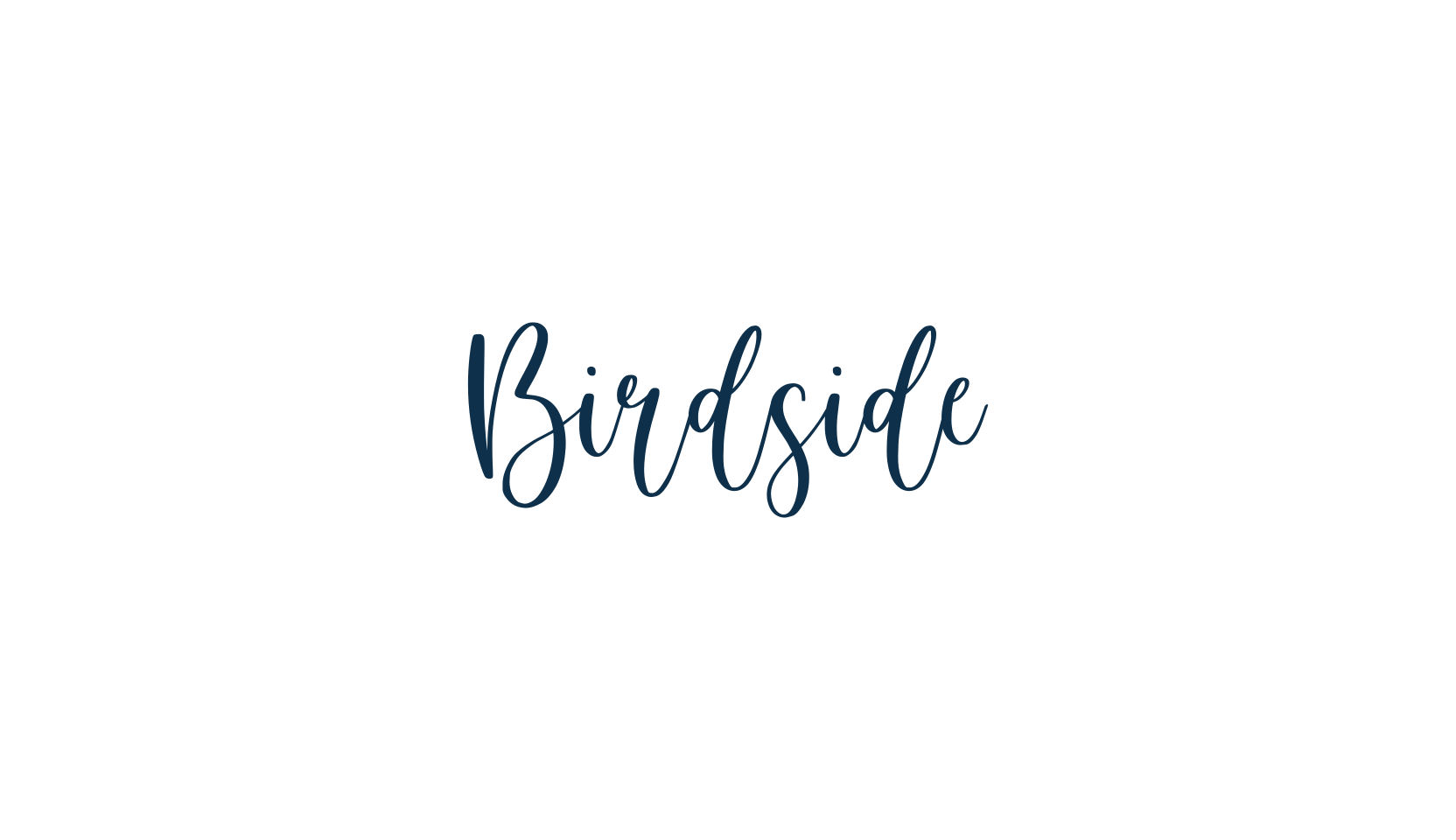 Birdside, calligraphy font preview