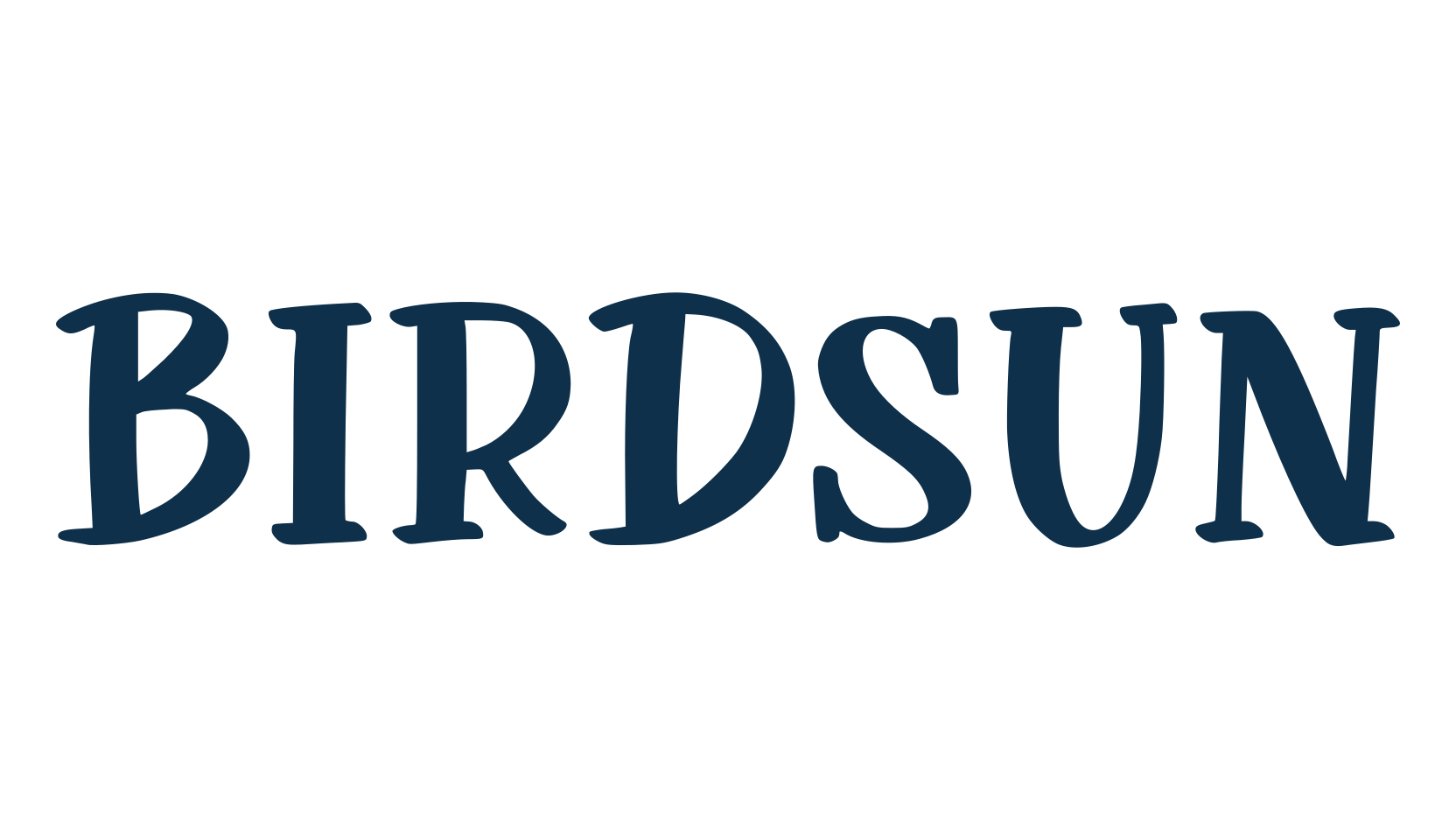 Birdsun, cartoon font preview