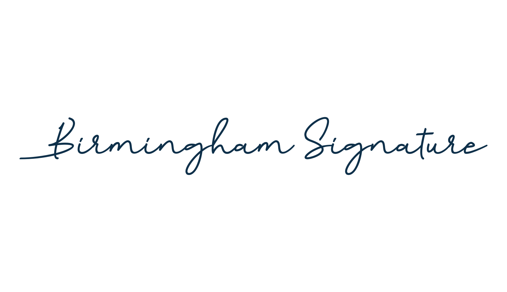 Birmingham Signature, script handwritten fancy decorative calligraphy font preview