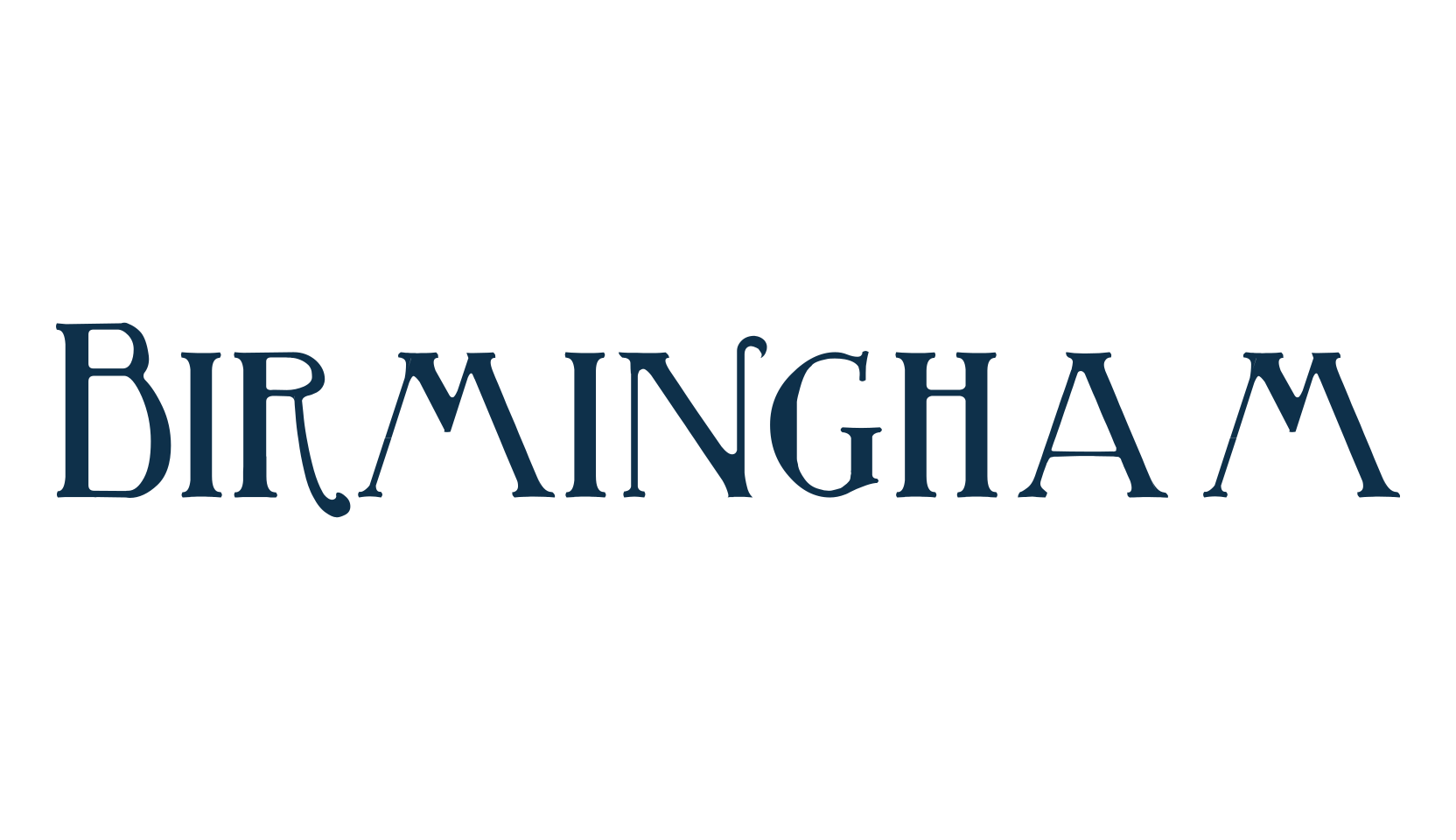Birmingham, fancy retro decorative font preview