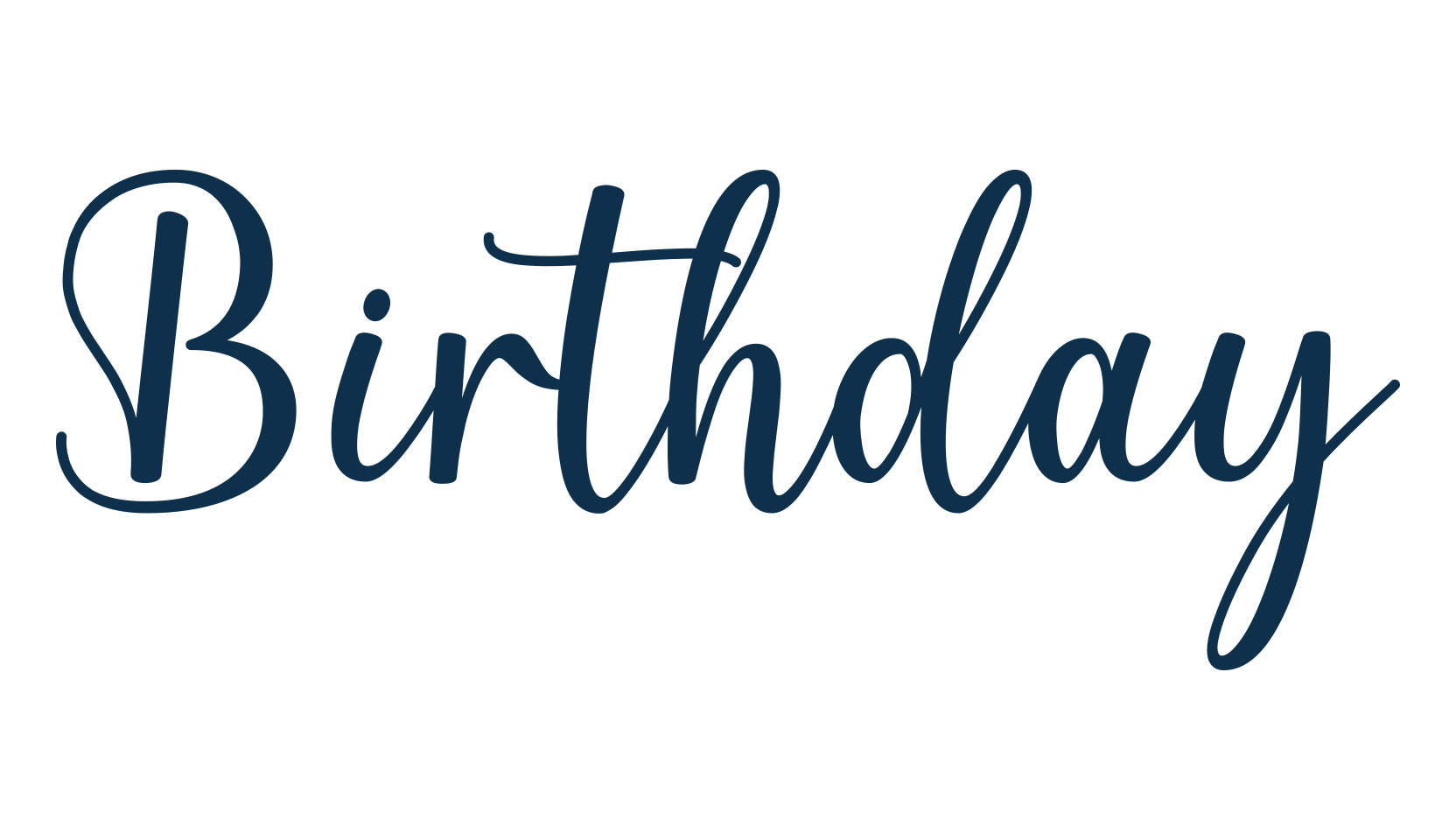 Birthday (birthday-3), fancy various decorative script calligraphy font preview