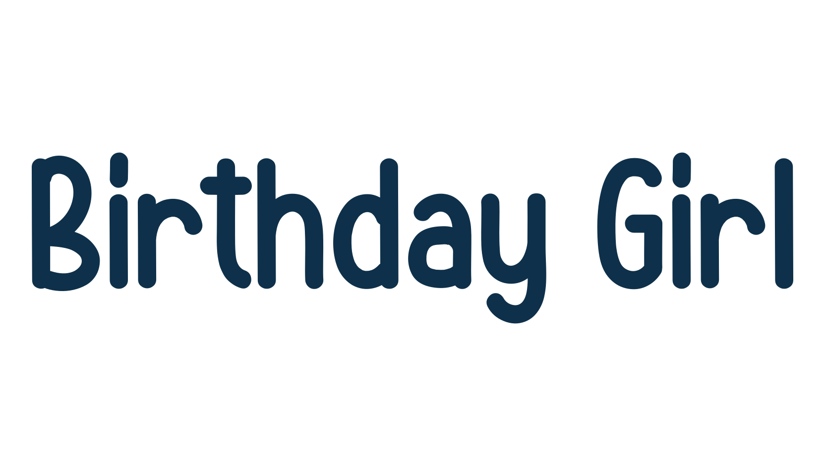 Birthday Girl, script handwritten fancy decorative calligraphy font preview