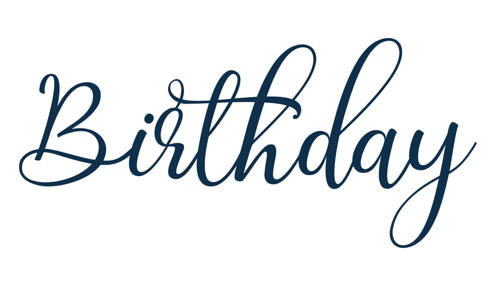 Birthday (birthday), script calligraphy fancy decorative font preview