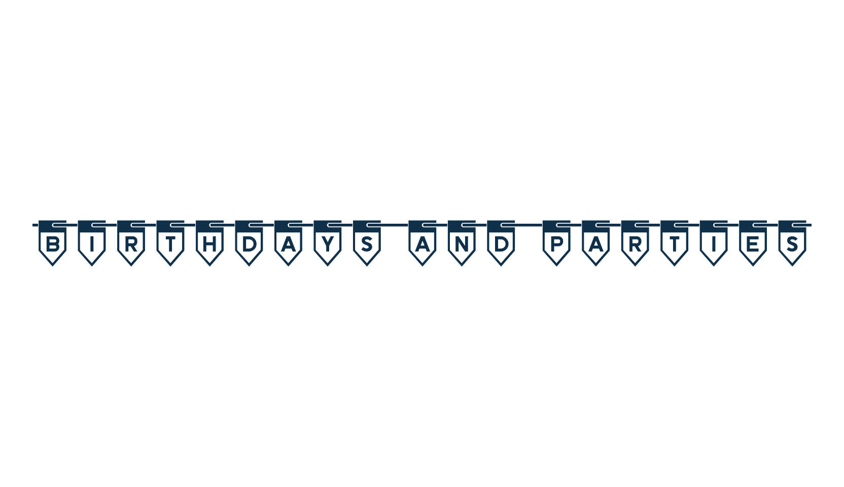 Birthdays and Parties, fancy decorative font preview