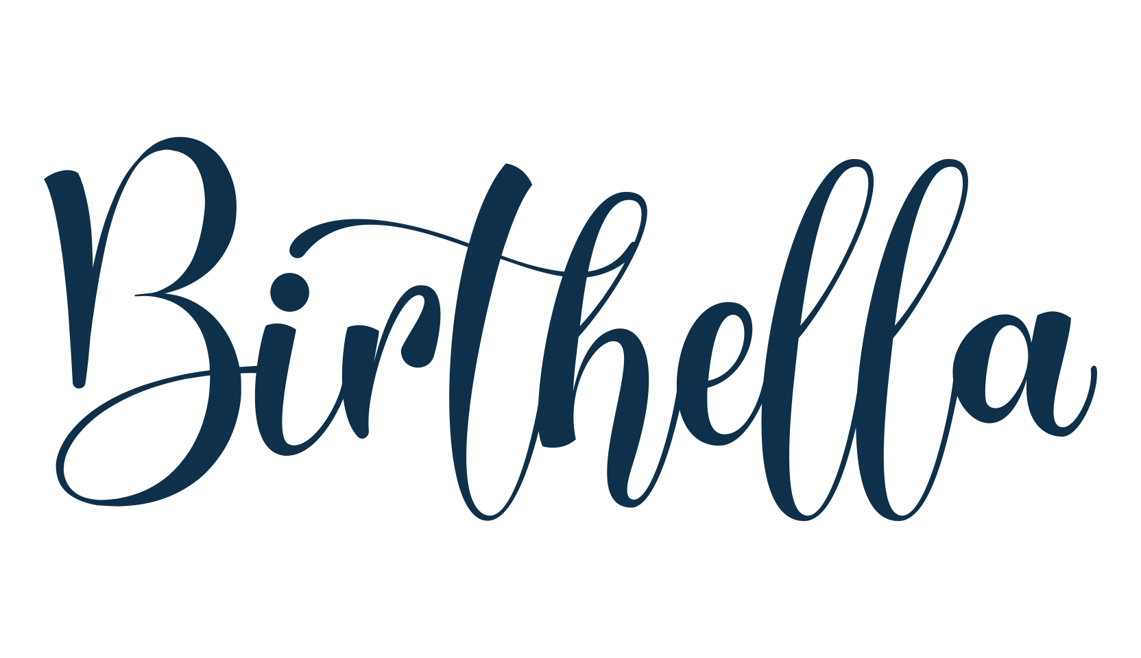 Birthella, script calligraphy fancy decorative font preview