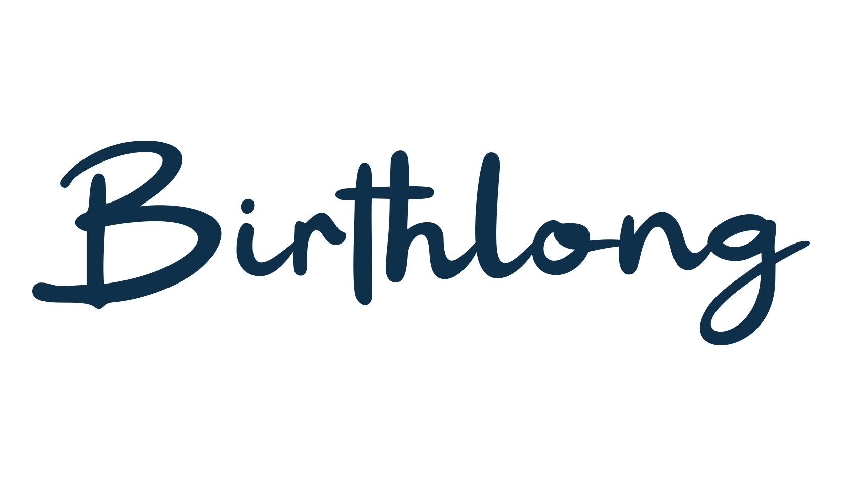 Birthlong, handwriting font preview