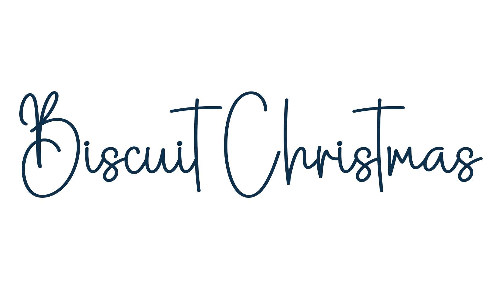Biscuit Christmas, script handwritten fancy decorative calligraphy font preview