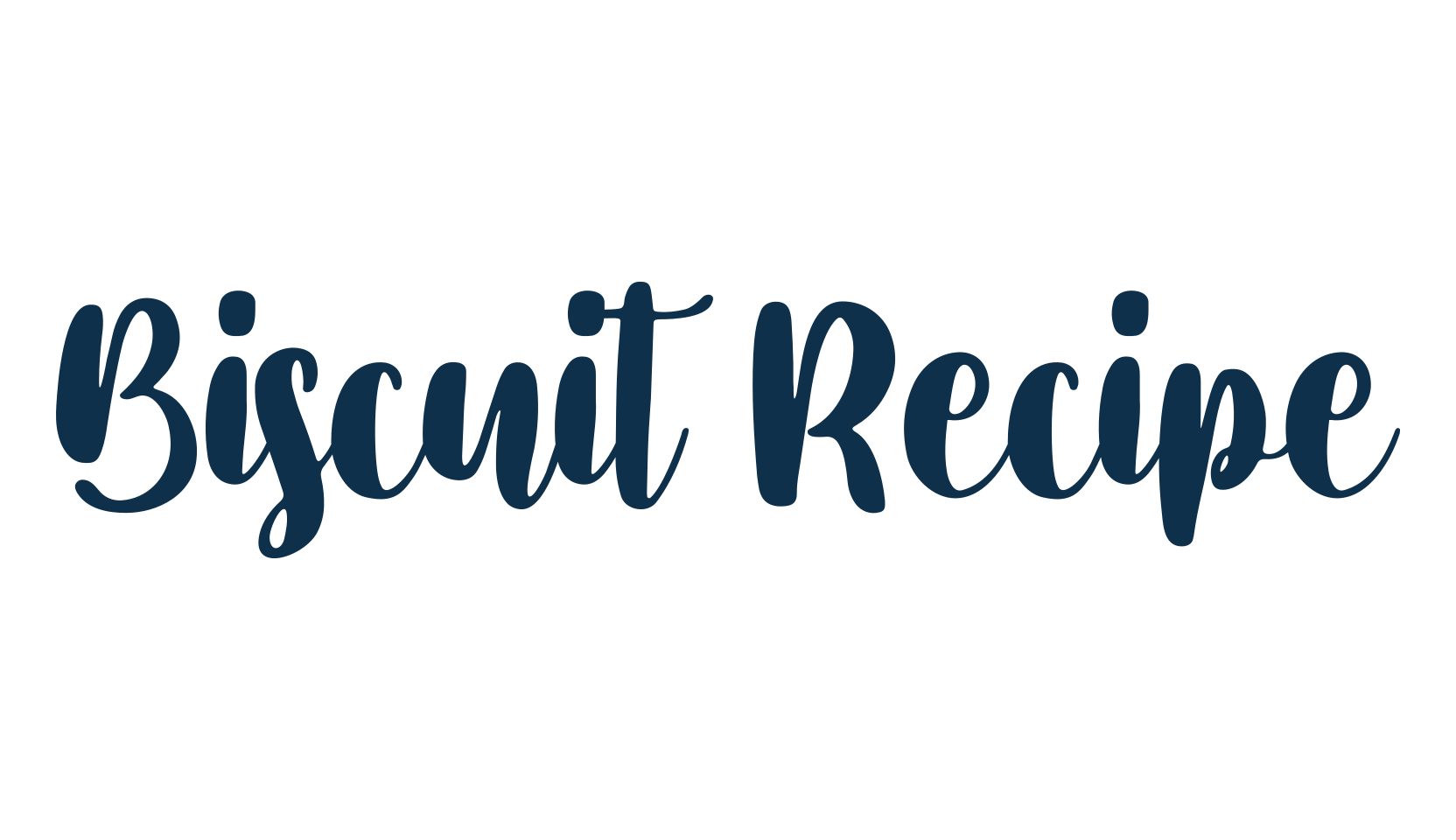 Biscuit Recipe, various font preview