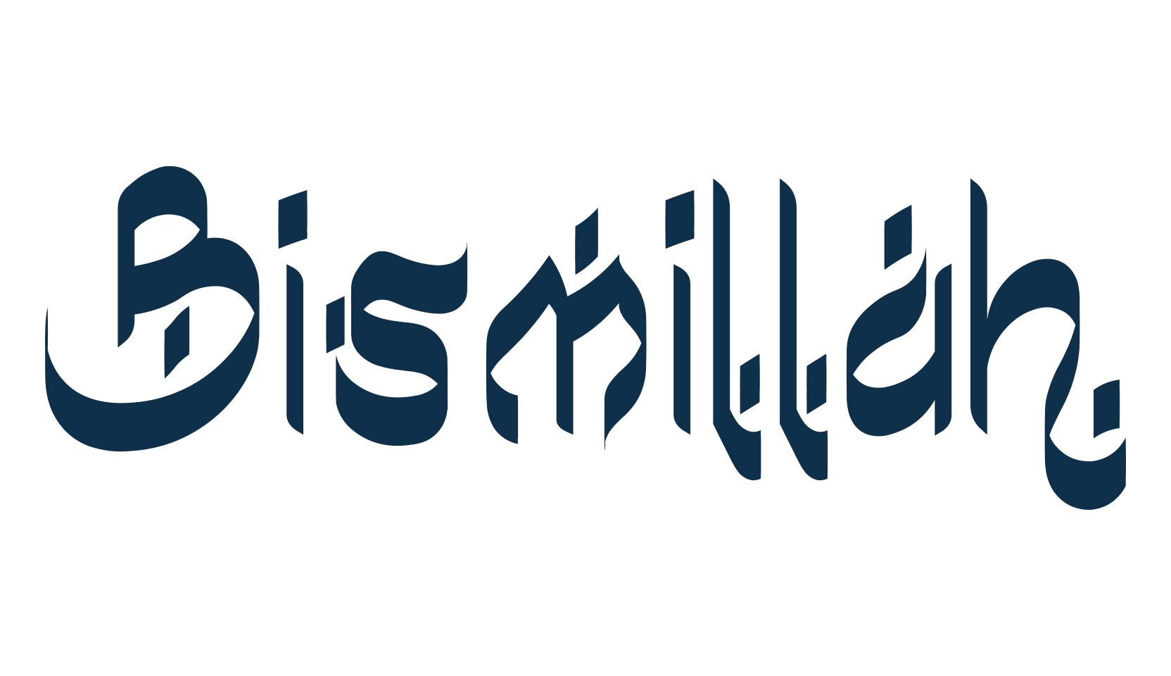 Bismillah, foreign look arabic font preview