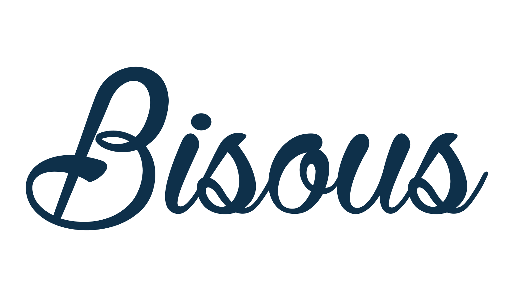 Bisous, display market font preview