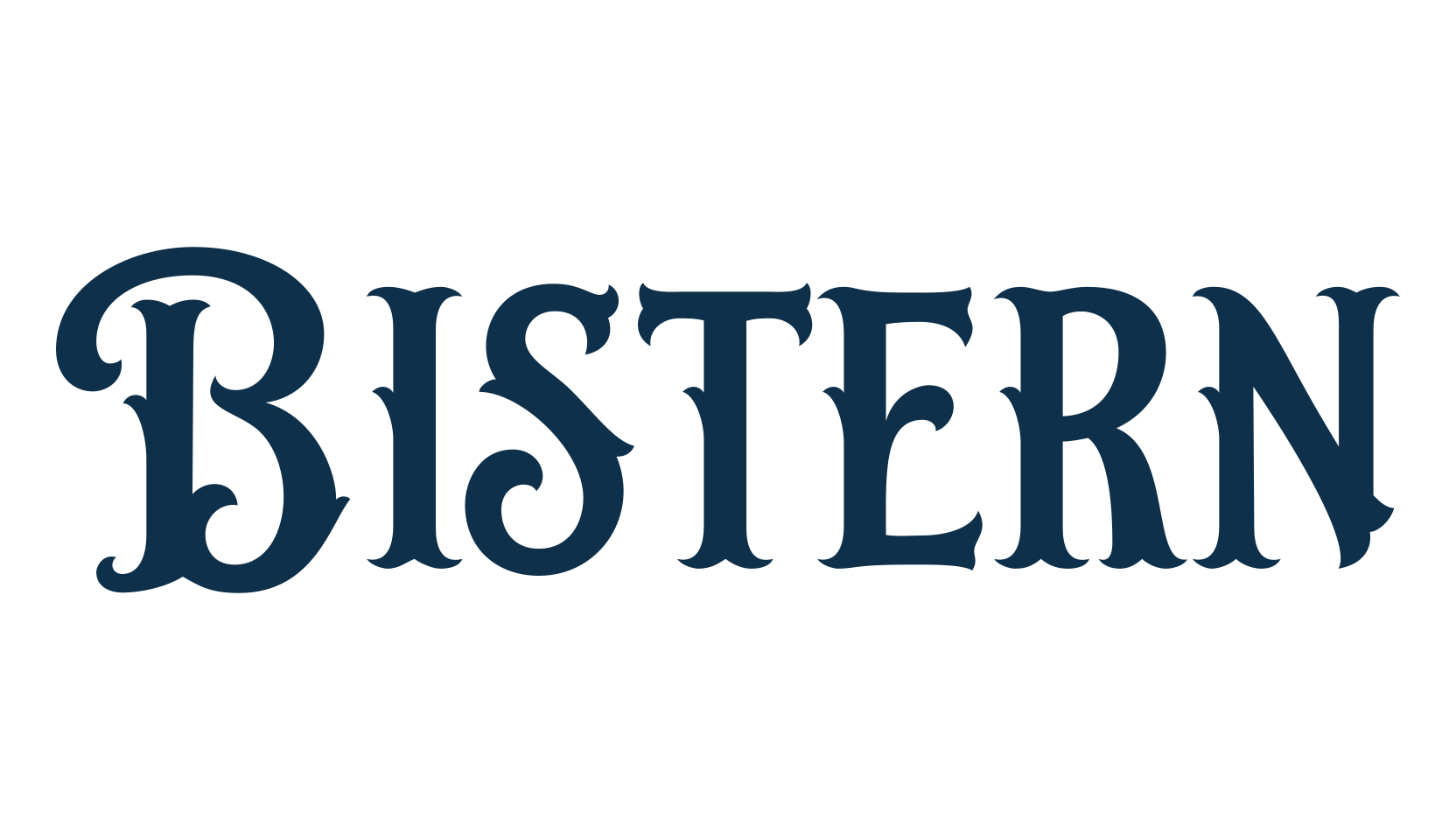 Bistern, retro font preview