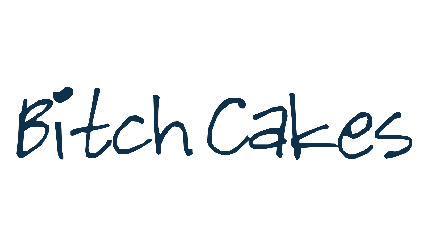 Bitch Cakes, handwriting font preview