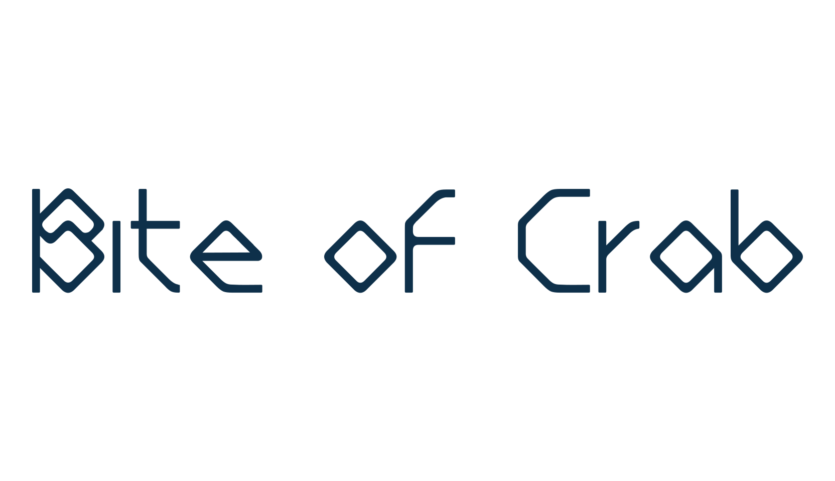 Bite of Crab, fancy various techno sci-fi font preview