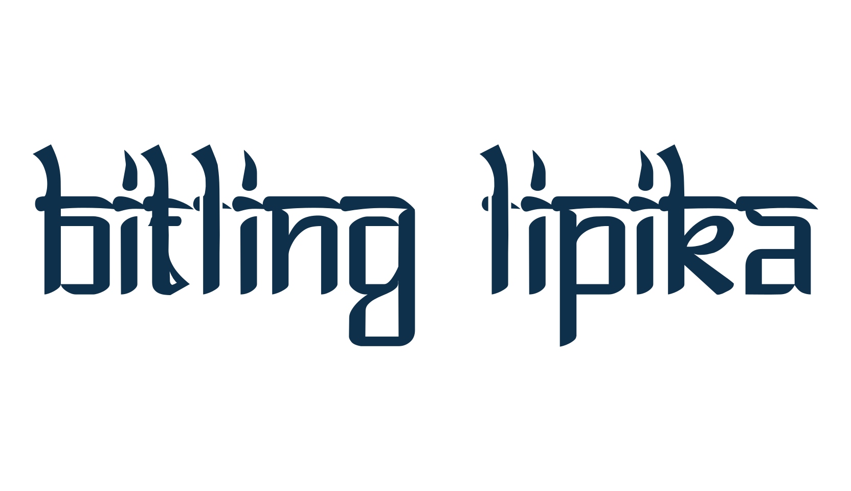 Bitling Lipika, various font preview