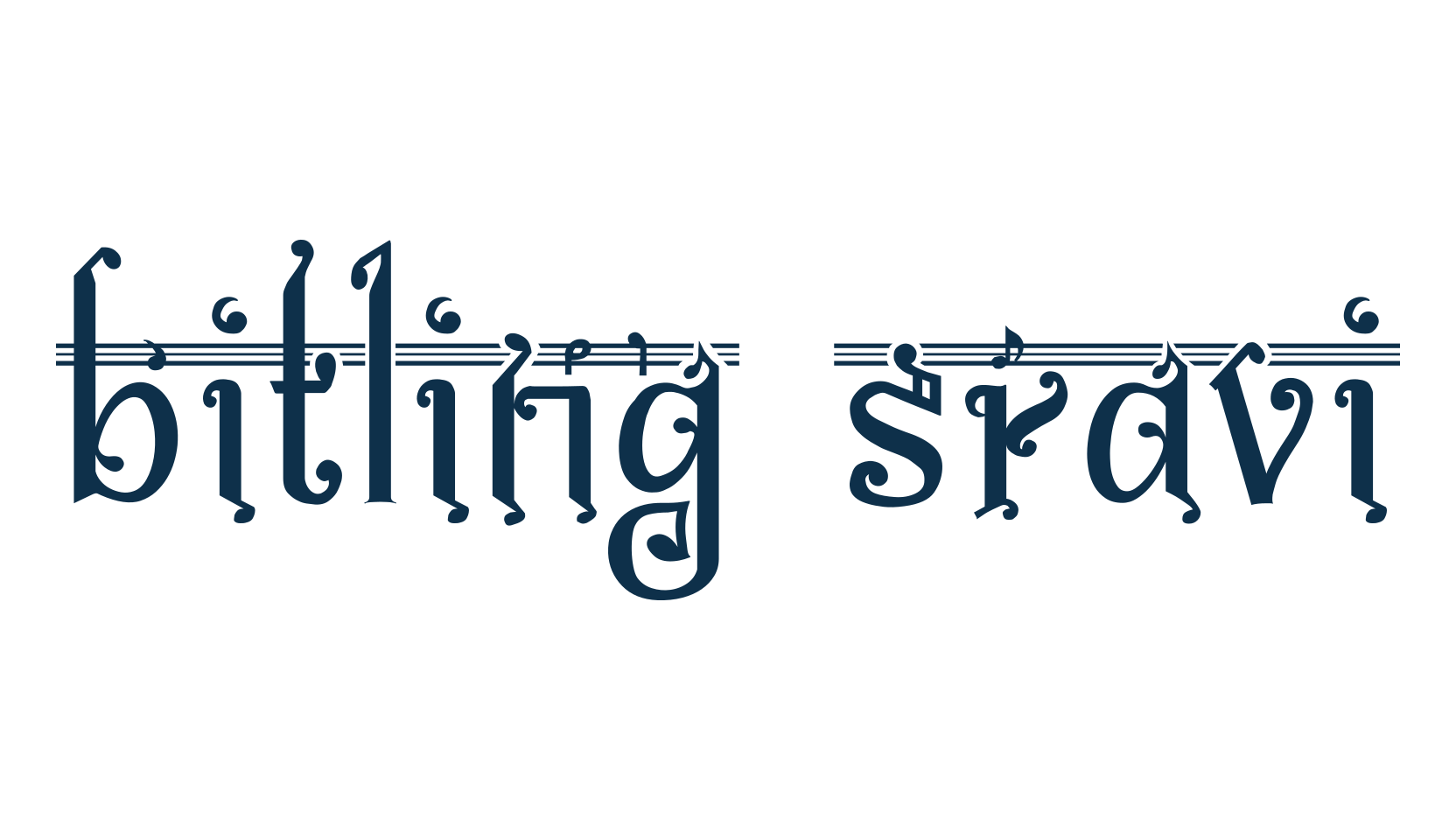 Bitling Sravi, various font preview