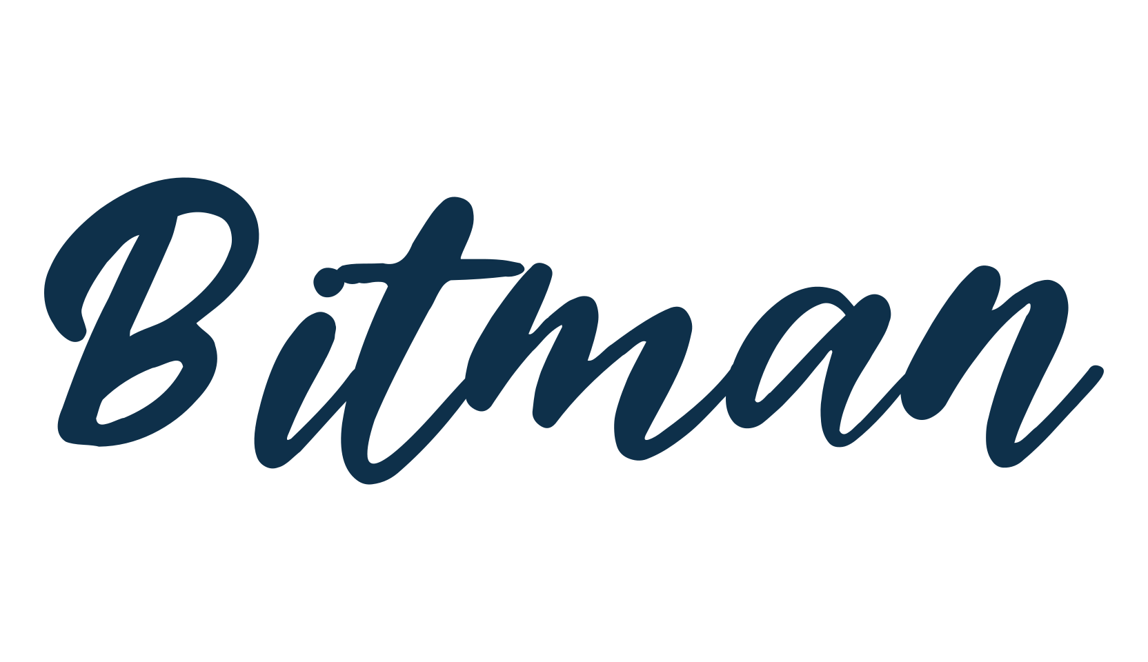 Bitman, script brush fancy decorative calligraphy font preview