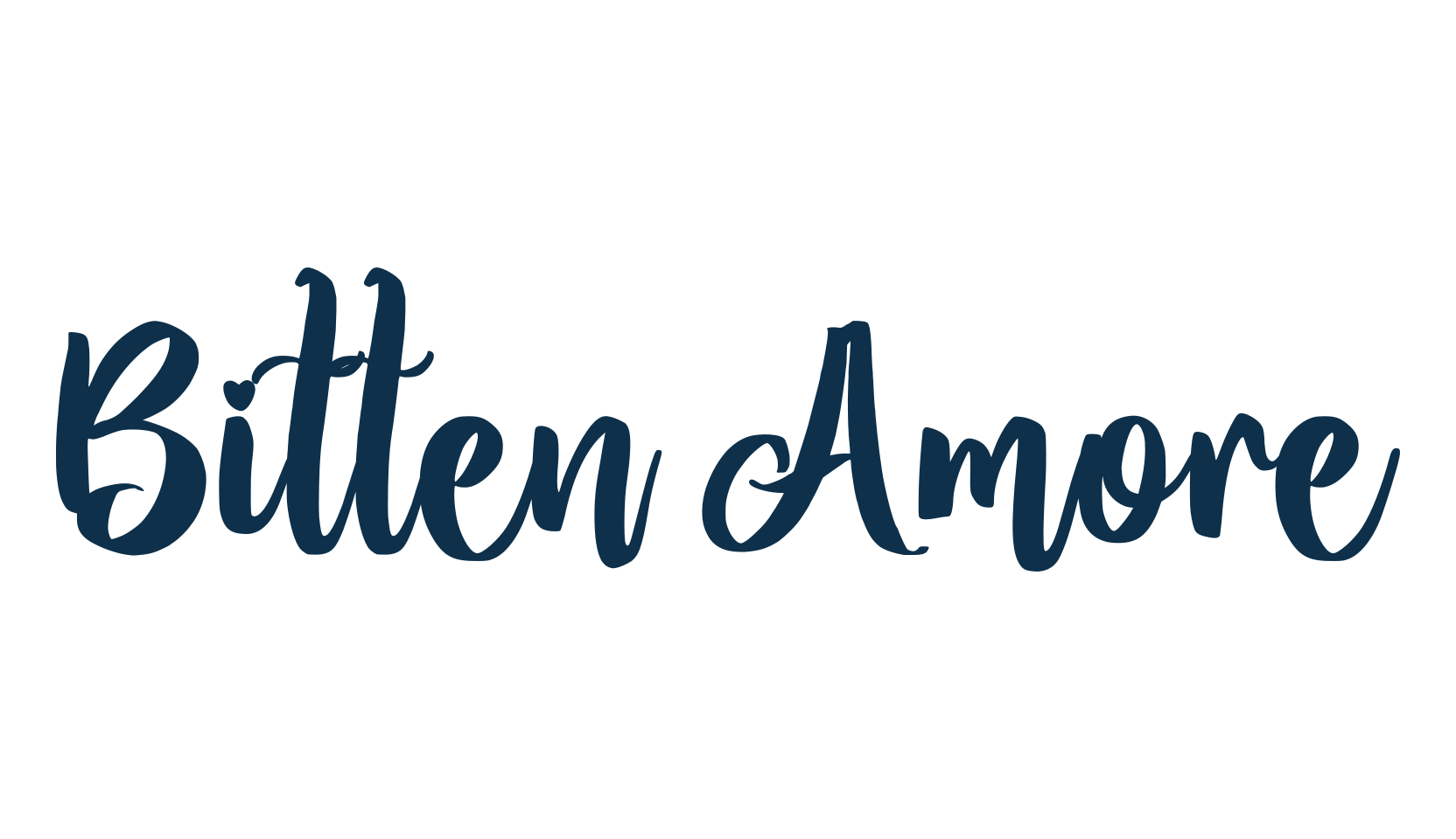 Bitten Amore, script handwritten fancy decorative calligraphy font preview