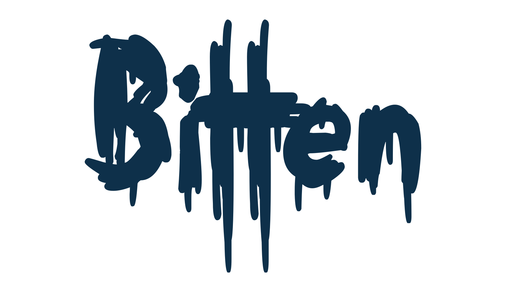 Bitten, halloween font preview