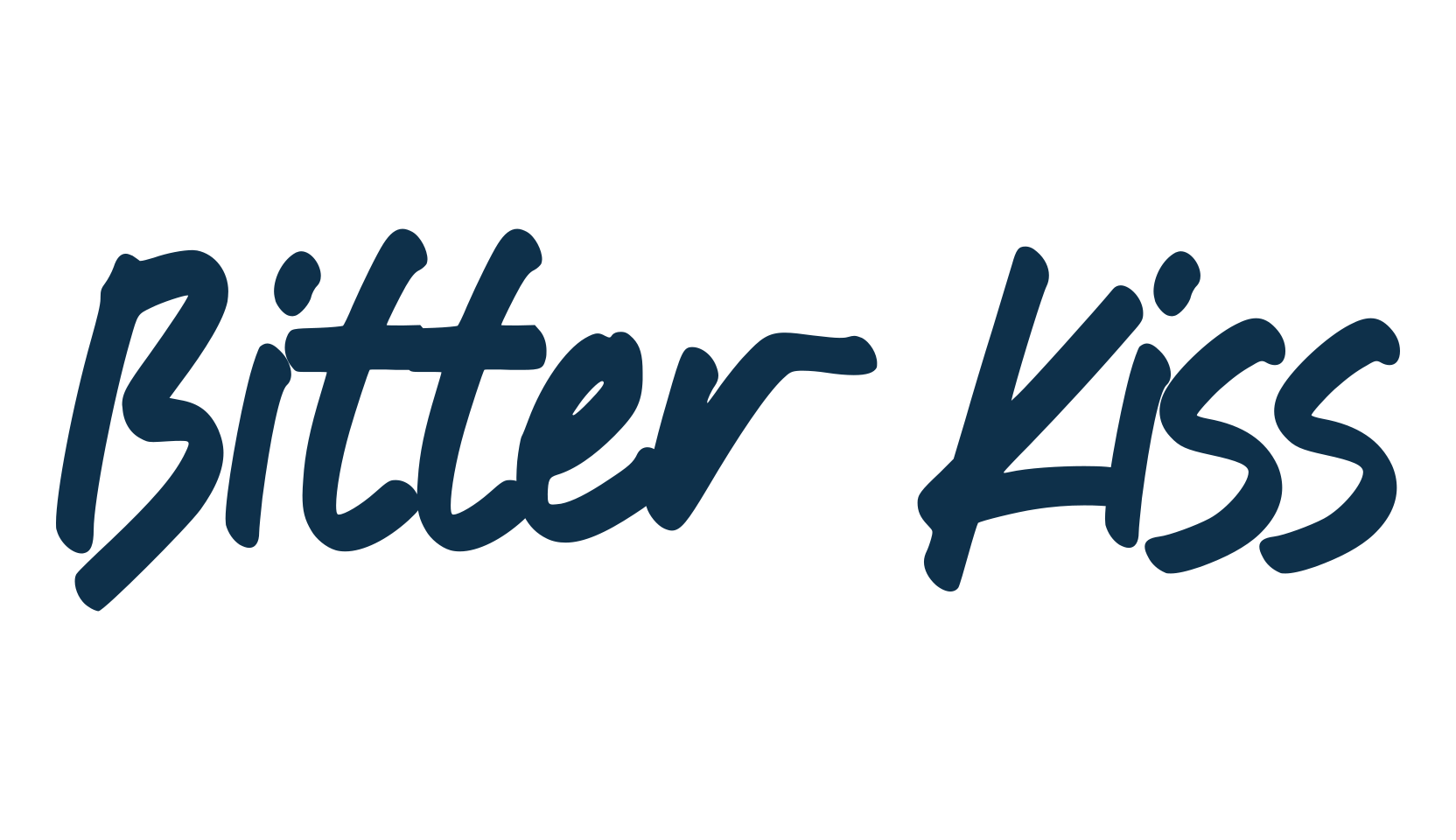 Bitter Kiss, script handwritten fancy decorative calligraphy font preview