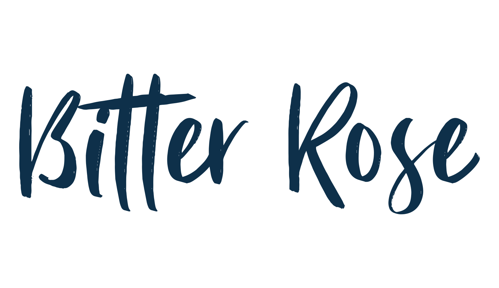 Bitter Rose, brush font preview