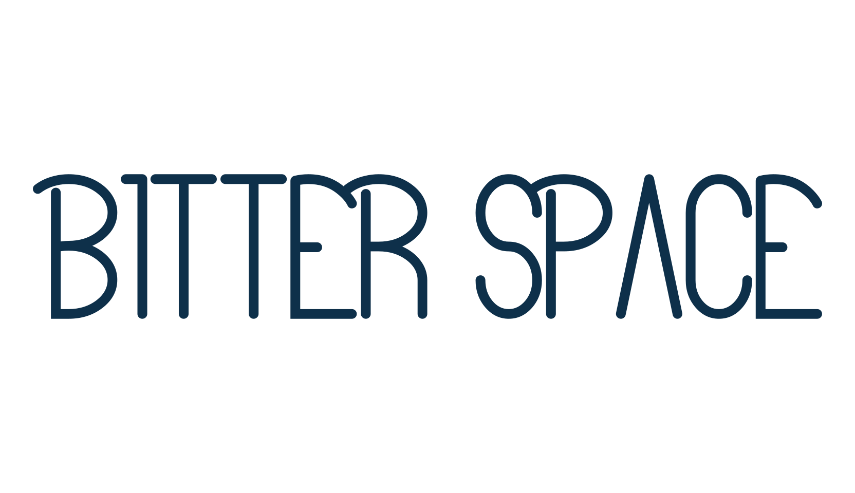 Bitter Space, fancy various decorative font preview