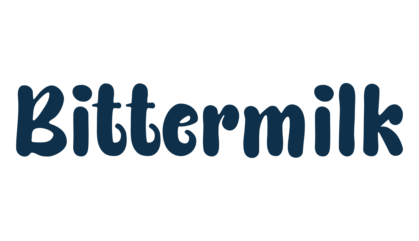 Bittermilk, groovy font preview