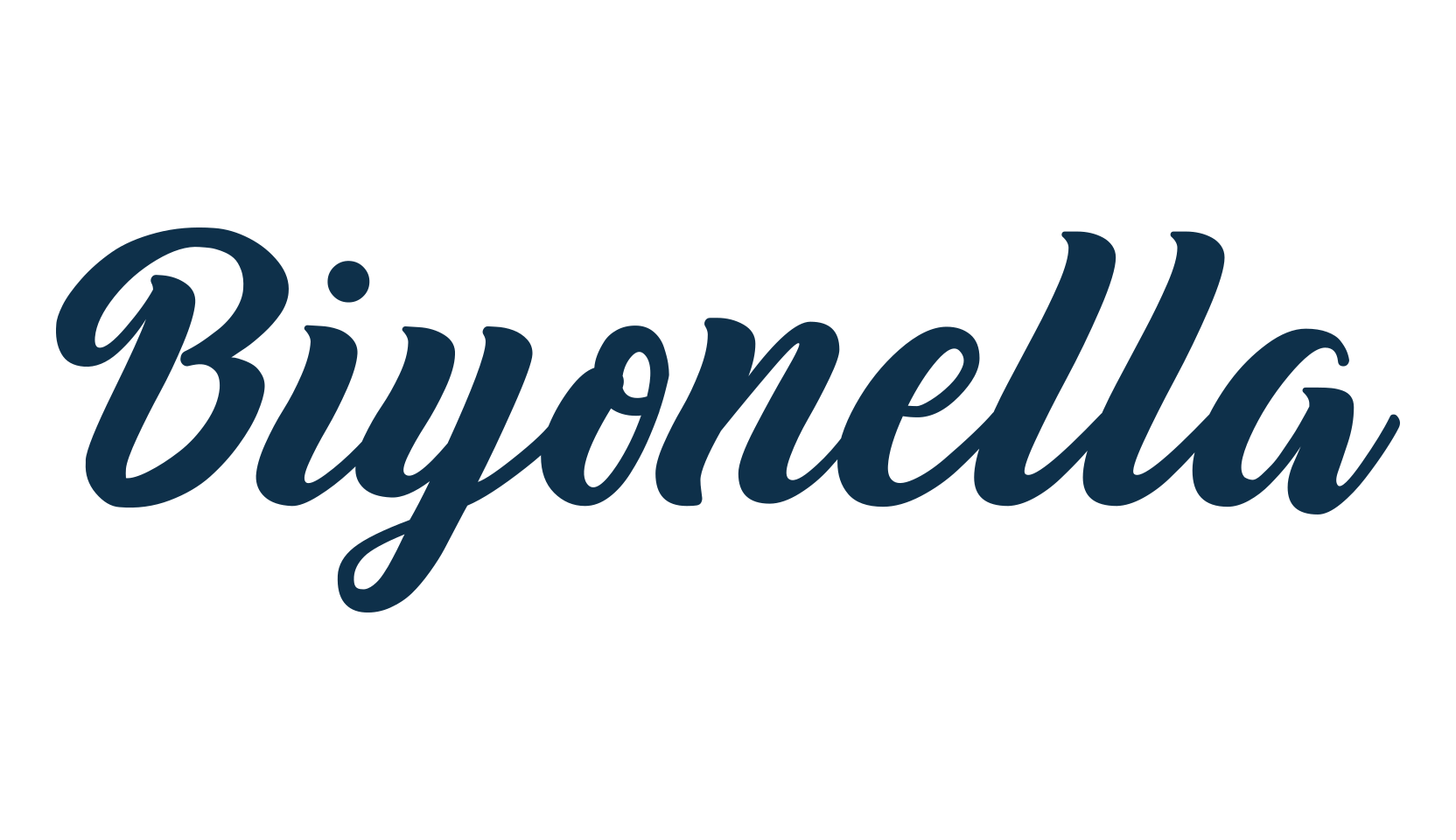 Biyonella, old school font preview
