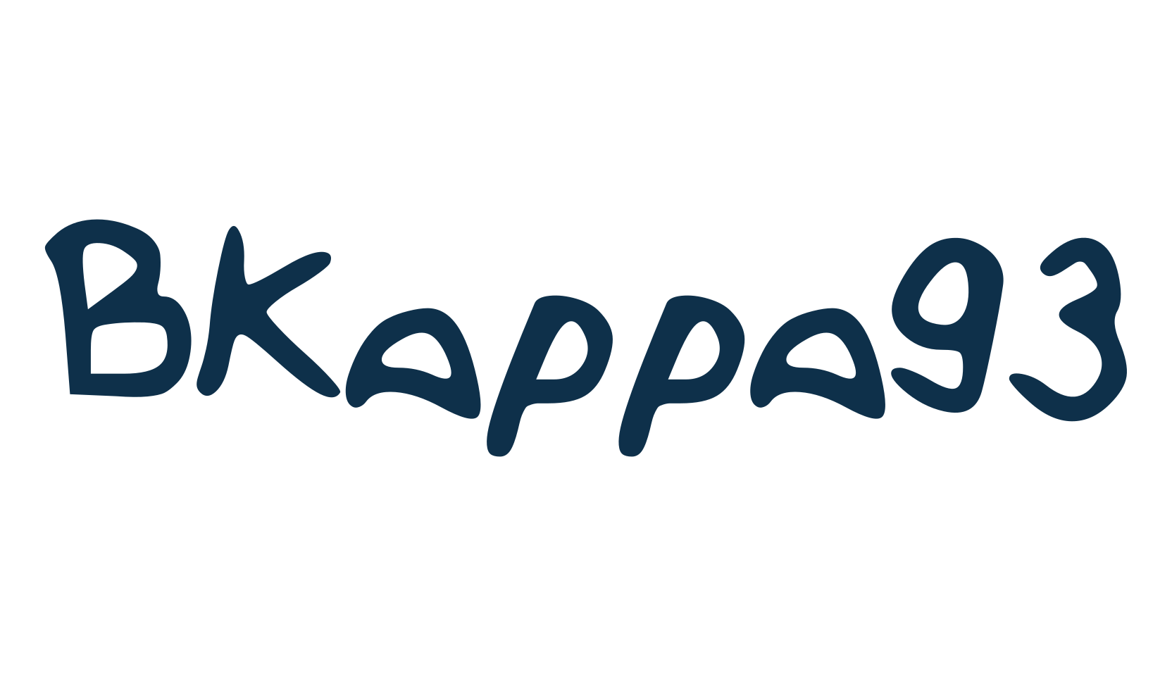 BKappa93, handwriting font preview